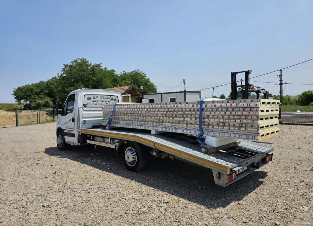Transport građevinskog materijala - šlep služba Nestorović